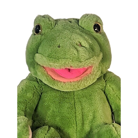 24K Polar Puff Playtalkin Frog Jr 18" Hand Puppet Japan - Picture 2 of 14